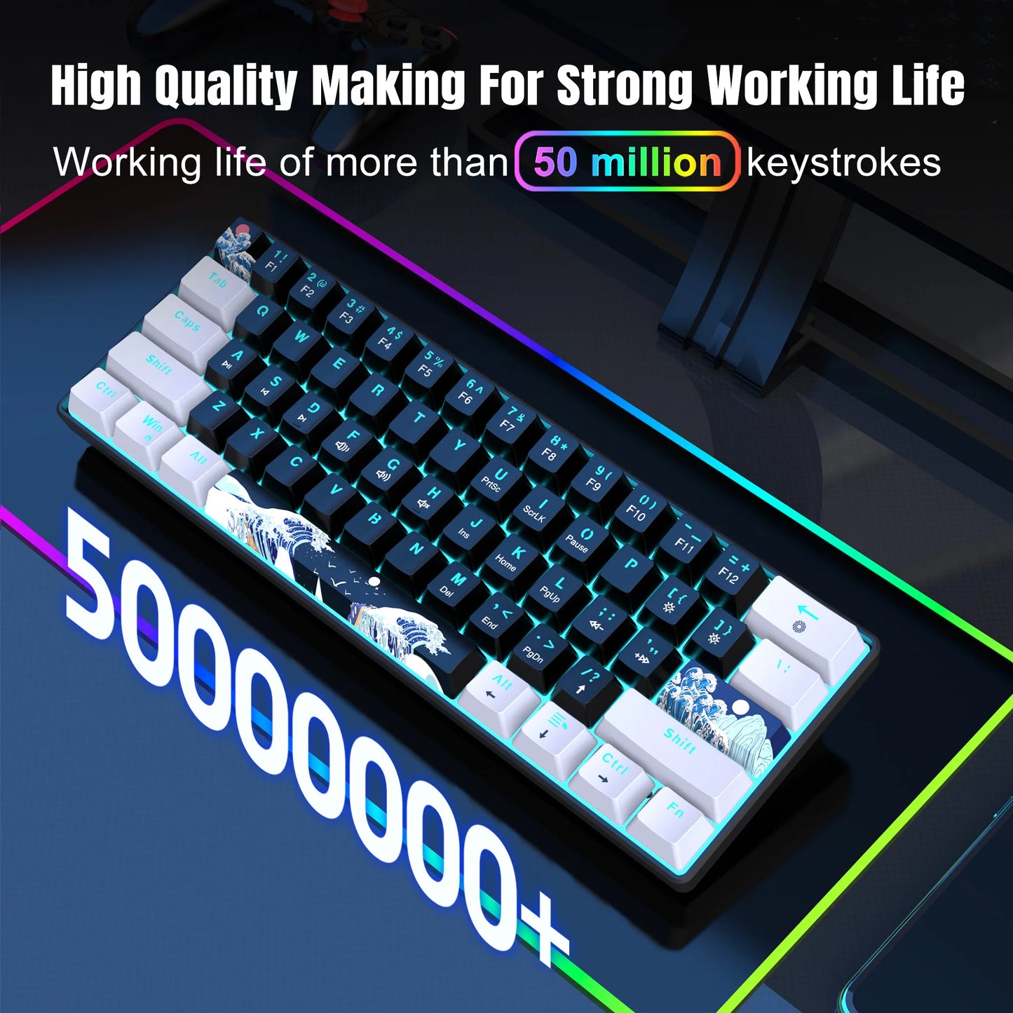 The Lightertek Pro 68 Mechanical Keyboard